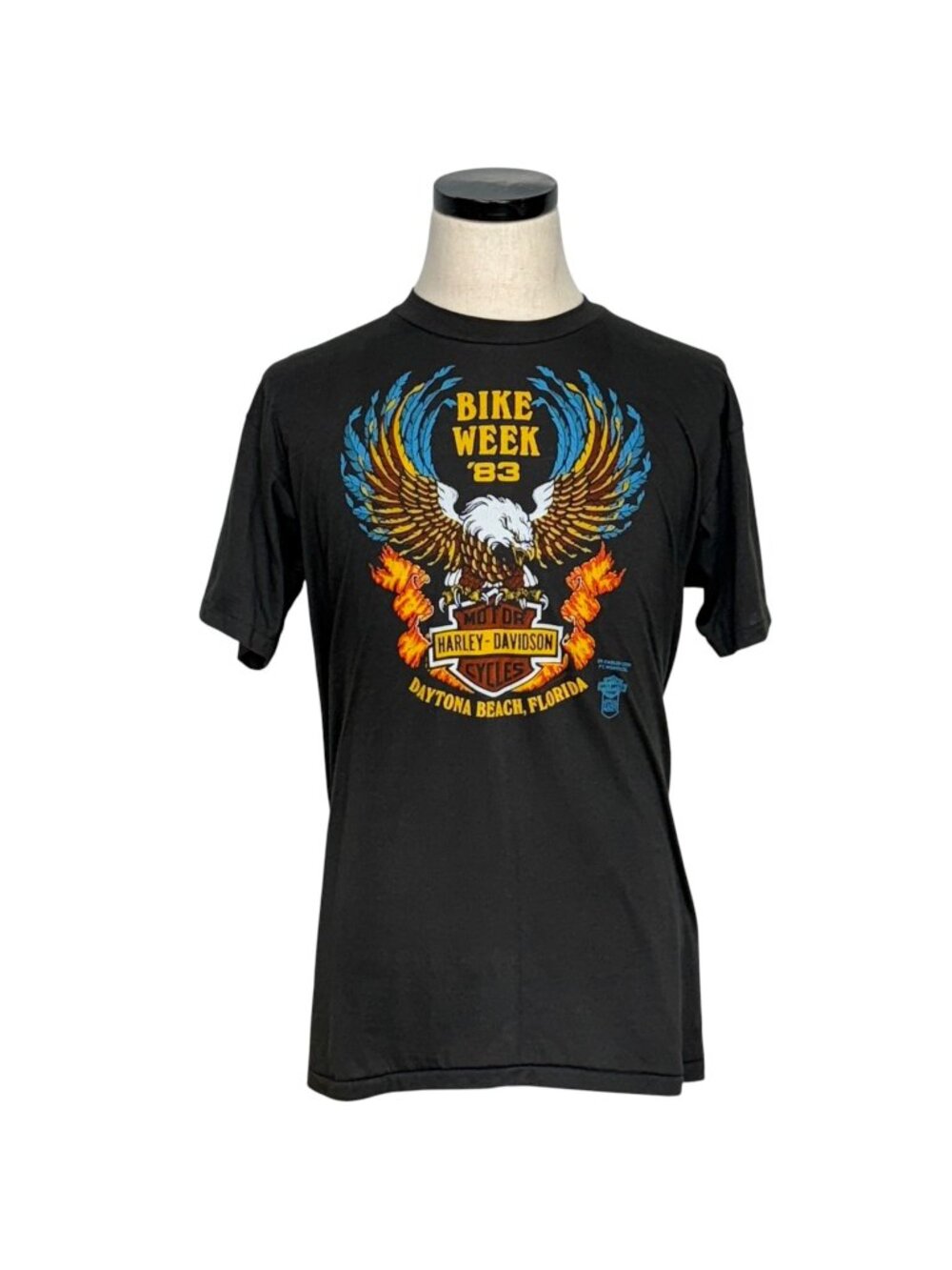 Harley-Davidson 1983 Bike Week XL Graphic Tee 3D Emblem
